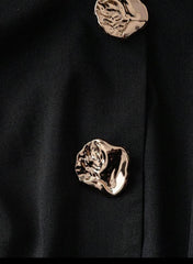 GlowEve Women’s Asymmetrical Metal Button Long Sleeve Shirt – Elegant Casual Work Top