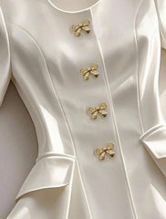 Clasi Women’s Elegant Single-Breasted Short Sleeve Shirt – Chic Summer Top