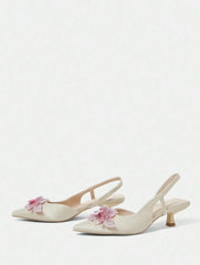 CUCCOO HITCHD Women’s Rhinestone Pointed Toe High Heels – Elegant Party Shoes