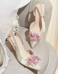 CUCCOO HITCHD Women’s Rhinestone Pointed Toe High Heels – Elegant Party Shoes