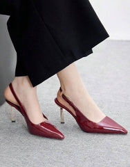 BizChic Women’s maroon Toe High Heels – Everyday Office & Commuting Shoes