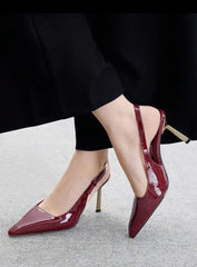 BizChic Women’s maroon Toe High Heels – Everyday Office & Commuting Shoes