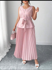 Plus Size Women’s 2-Piece Shirt & Skirt Set | Elenzga