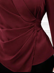 Plus Size Lantern Sleeve Blouse for Women | Modelyn