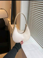 Women’s Crocodile Embossed Baguette Bag | Minimalist Shoulder Purse