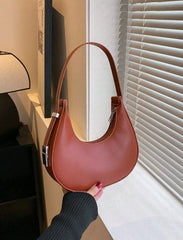 Women’s Crocodile Embossed Baguette Bag | Minimalist Shoulder Purse