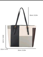 Women’s Large Capacity Shoulder Tote Bag | Multi-Pocket Casual