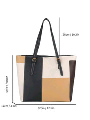 Women’s Large Capacity Shoulder Tote Bag | Multi-Pocket Casual