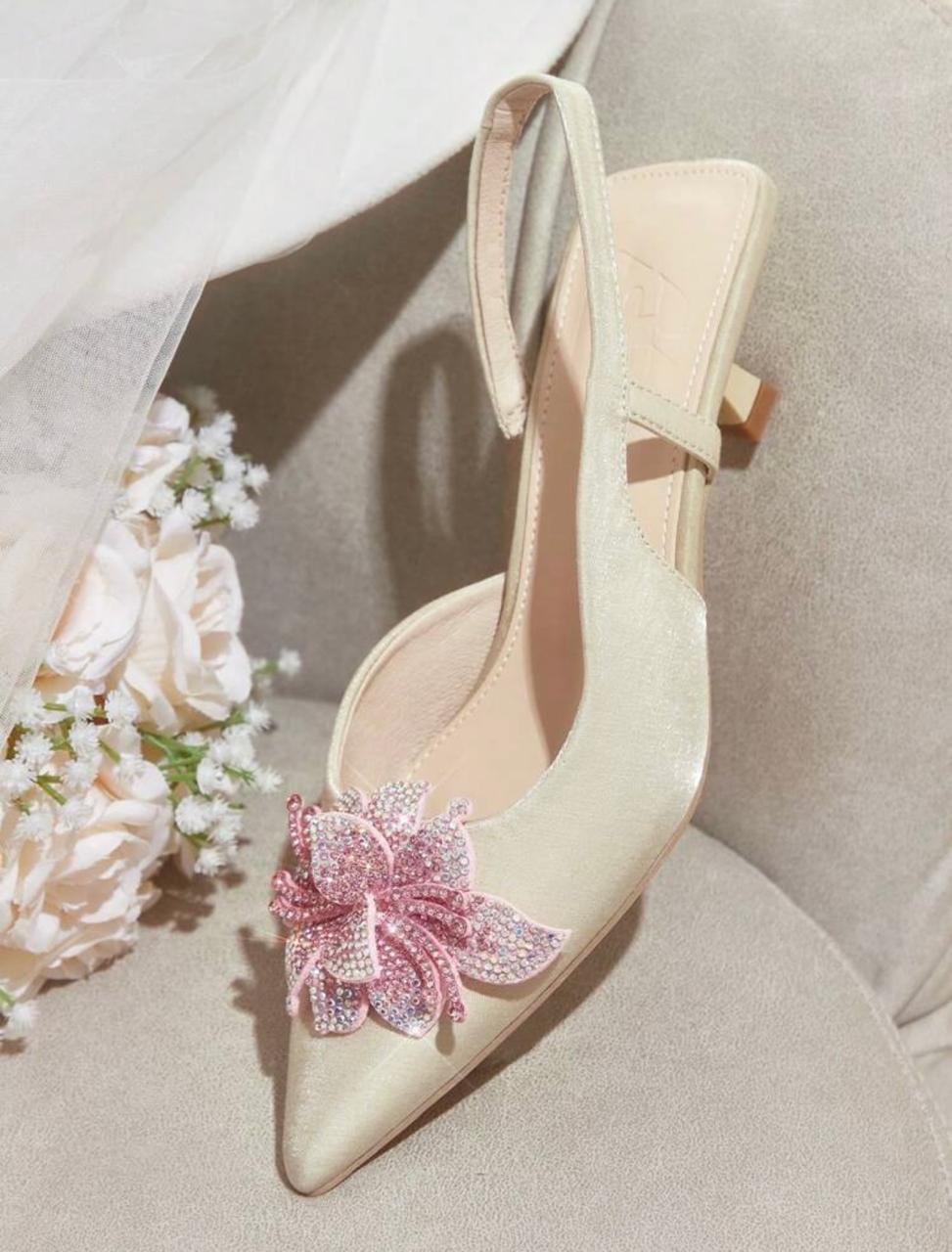 CUCCOO HITCHD Women’s Rhinestone Pointed Toe High Heels – Elegant Party Shoes