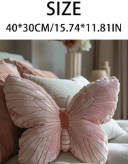 White Butterfly Pillow – Girly Style Home Décor