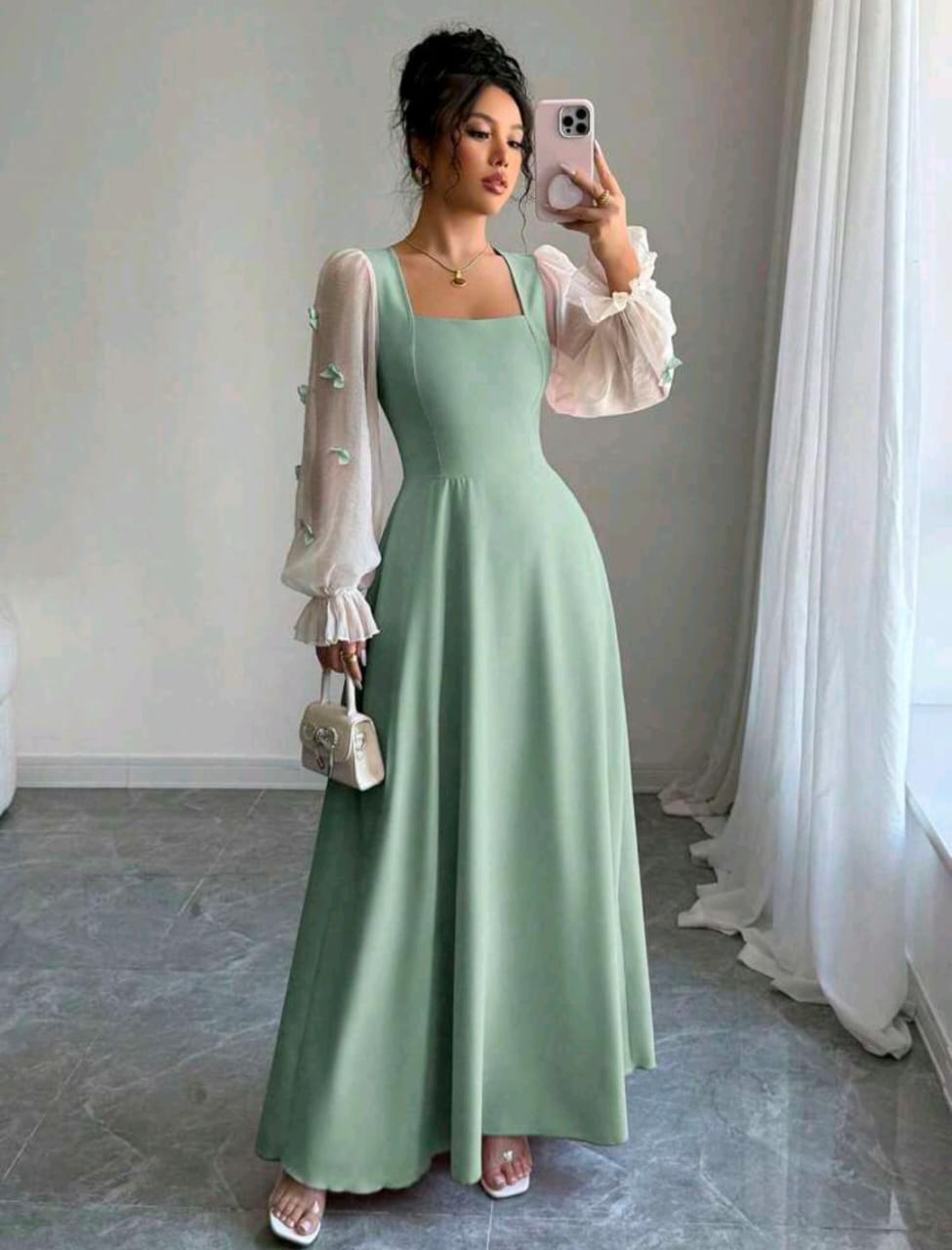 Women’s 3D Floral Cinched Waist Dress | Modelyn Fall Outfit