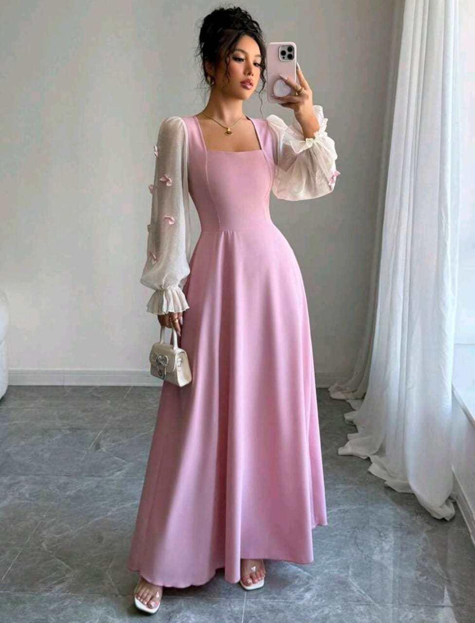 Women’s 3D Floral Cinched Waist Dress | Modelyn Fall Outfit