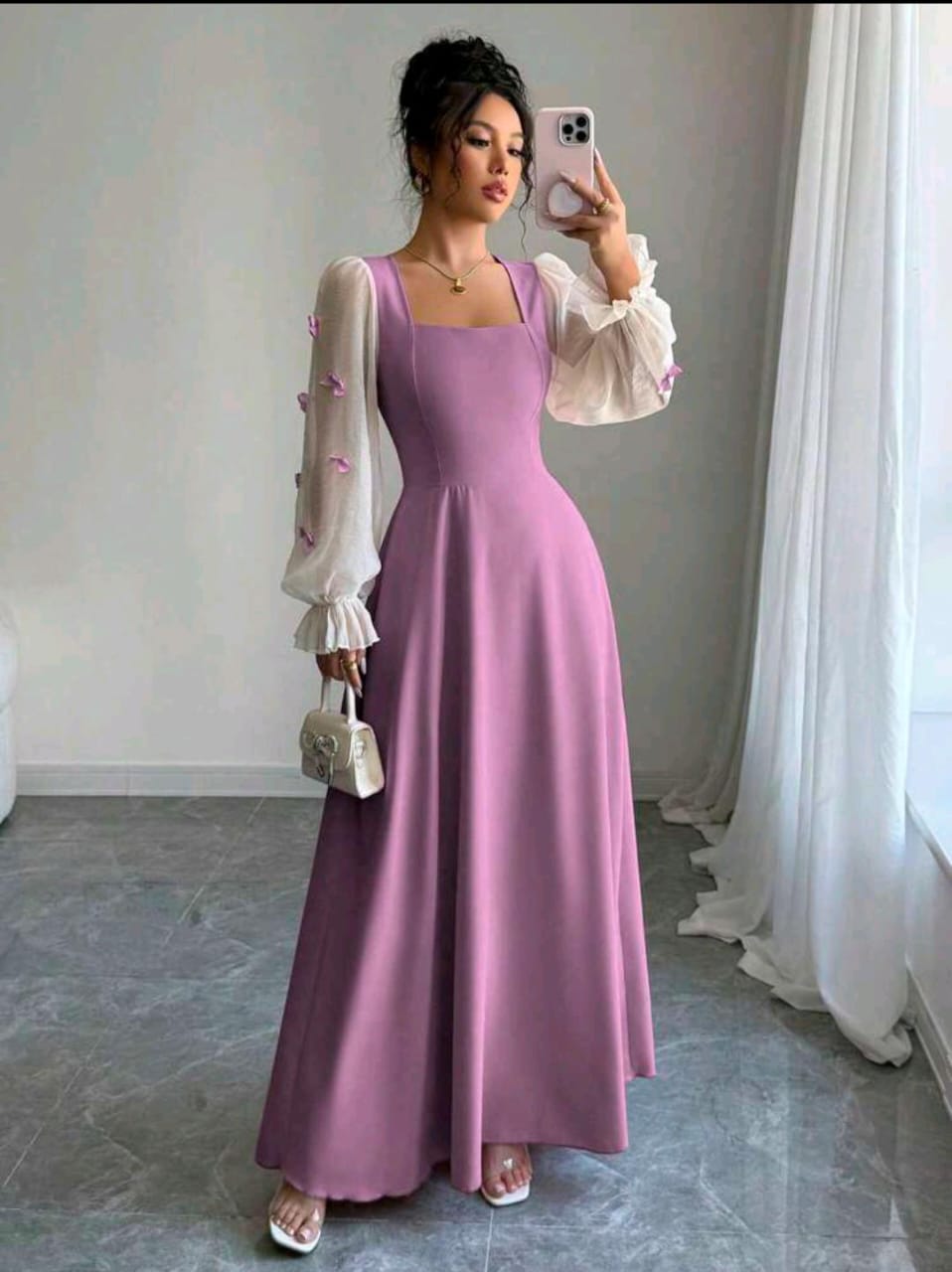 Women’s 3D Floral Cinched Waist Dress | Modelyn Fall Outfit