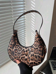 Women’s Crocodile Embossed Baguette Bag | Minimalist Shoulder Purse