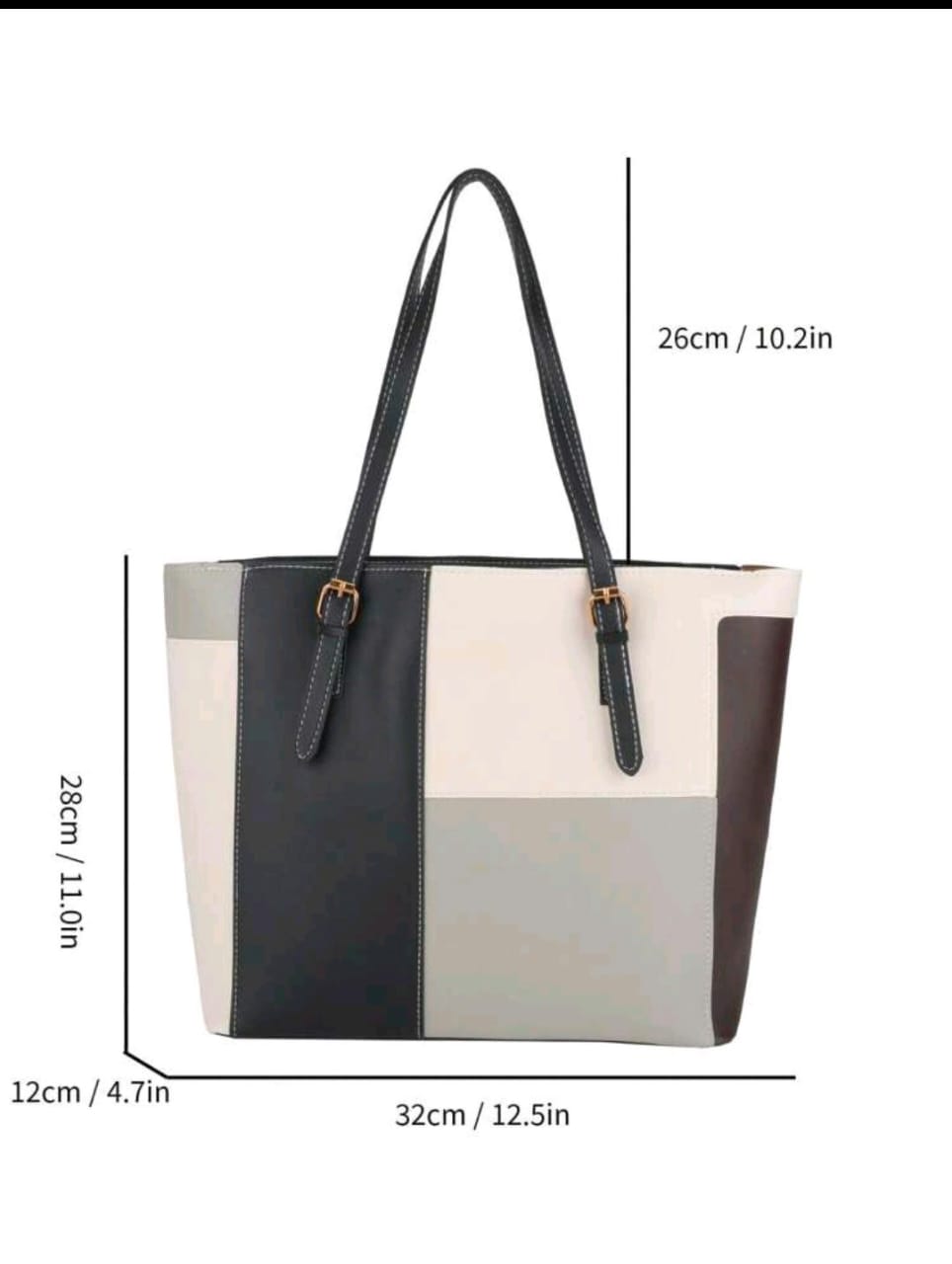 Women’s Large Capacity Shoulder Tote Bag | Multi-Pocket Casual